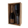 Houten kist voor 2 flessen 0,75ltr. Elisabetta Abrami